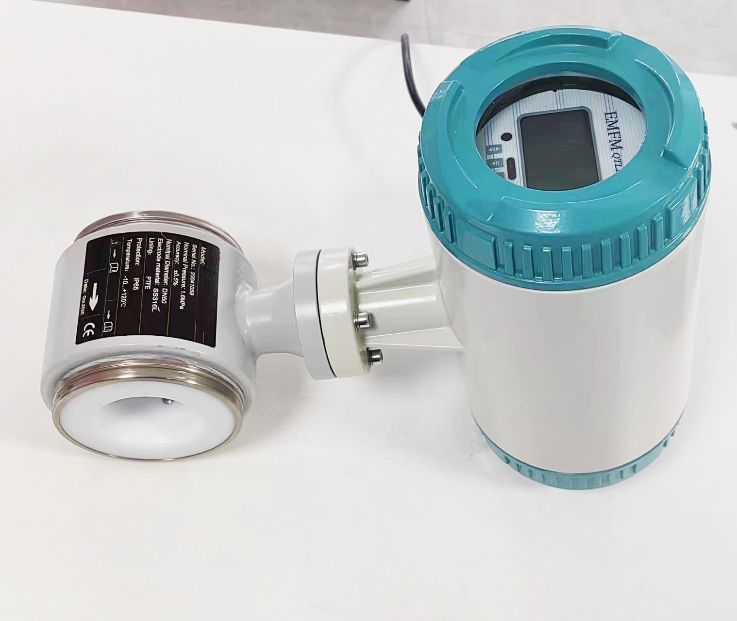 Digital Corrosive Liquid Magnetic Flowmeter Sea Water Mud Sewage Electromagnetic Flow Meter