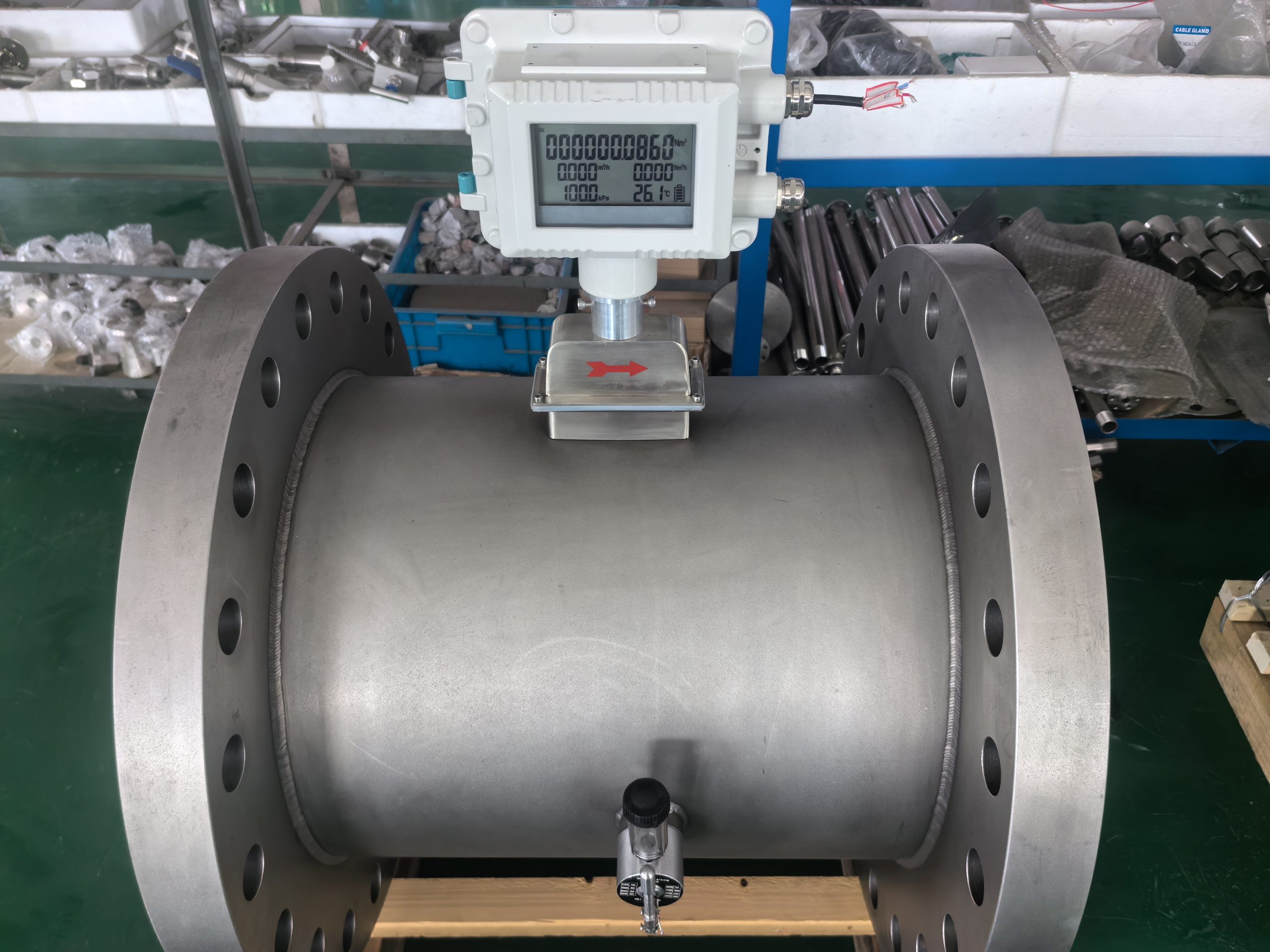 What should I do when the gas turbine flowmeter fails?