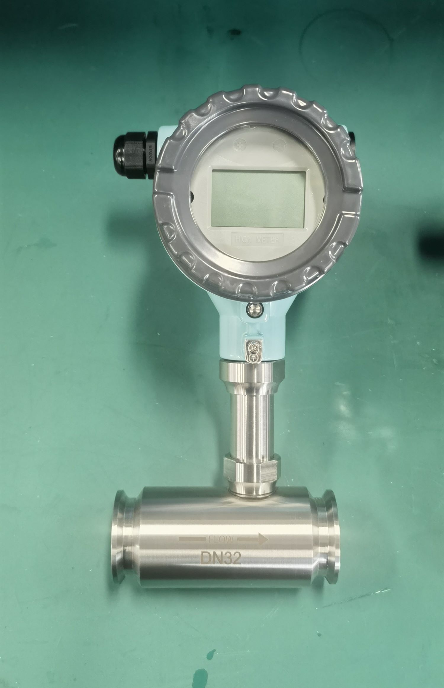 How does the pulse of liquid turbine flowmeter occur?